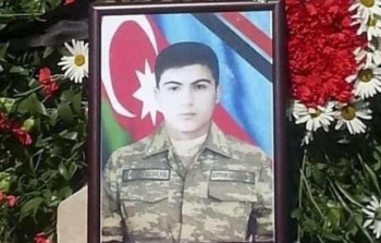 Doğulduğu rayonda şəhid olan baş əsgər torpağa tapşırıldı - VİDEO